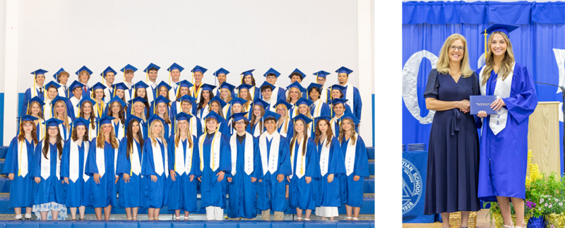 Graduation Photo Package #1: 8x10 Class Photo and 8x10 Diploma Photo